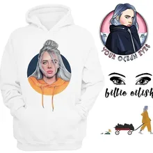 Новая весенняя Толстовка Billie Eilish с капюшоном и принтом, женская и Мужская толстовка, Одежда Harajuku, повседневная,, толстовки Kpop, толстовки