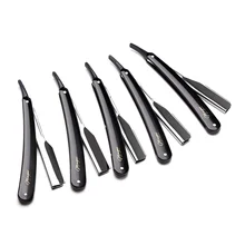 1 шт Старый Мода складной Straight Edge Парикмахерская Razor прямые триммер для бровей бытовой Для мужчин очистки бритва из нержавеющей стали