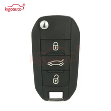 Kigoauto 5FA010 OEM флип ключ дистанционного управления 3 кнопки 433 МГц PCF7941 ID46 чип для Citroen C4 кактус номера: 1612121480/1612121380