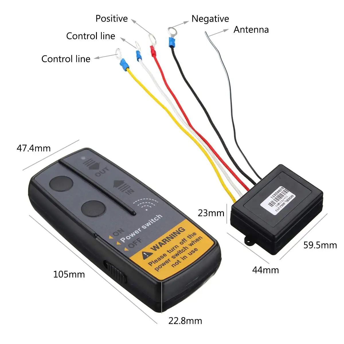 1 сер 2,4G 12 V цифровые беспроводные лебедки комплект дистанционного управления для Jeep SUV