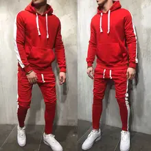 Бренд мужской хлопок с шляпой полный спортивный костюм топ и низ зима теплый толстый с карманом пэчворк повседневный комплект