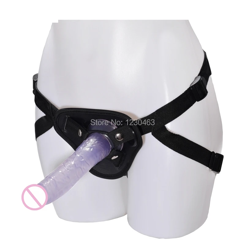 

7.9 inch No Vibrating Strap On Realistic Dildo for Women Lesbian Jelly Dildos Dong with Strapon Pants Female Adult Sex Toys