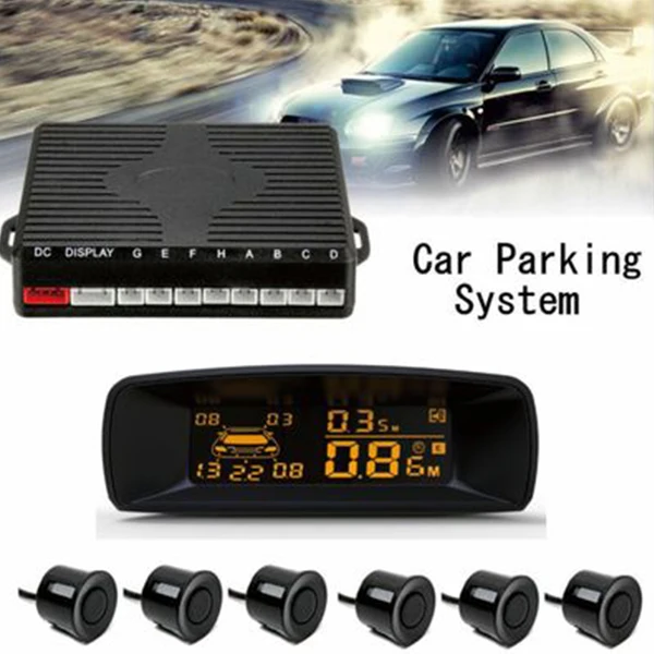 Lcd Auto Monitor Lcd de coche Sensor de estacionamiento de automóviles aparcamiento asistencia Parktronic Detector trasero Radar de marcha atrás sistema