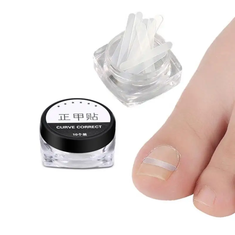 

10PCS Ingrown Nail Art Parts Correction Sticker Paronychia Fixer Recover Toenail Elastic Patch Corrector Foot Care Pedicure Tool