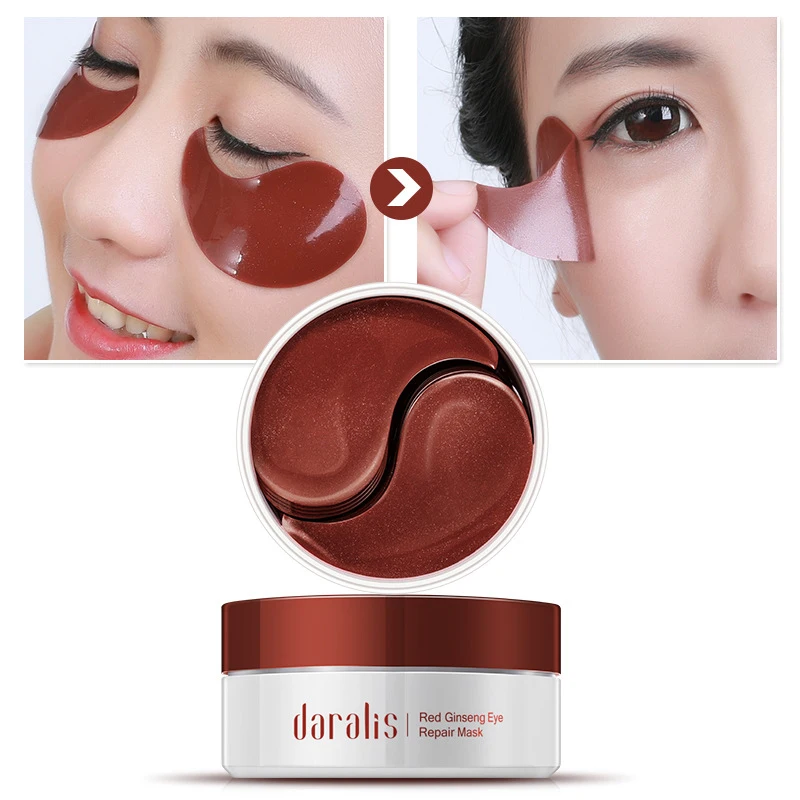 1 Box Red Ginseng Eyes Mask Collagen Eye Mask Dark Circle Anti wrinkle