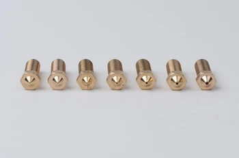 

Free shipping! 10pcs/lot 3D printer parts Volcano nozzles brass Lengthen extruder nozzle 0.6/0.8/1.0/1.2mm For 1.75mm filament
