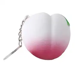 Брелок персиковый фрукт форма Squishy медленный отскок моделирование аромат декомпрессия Playset