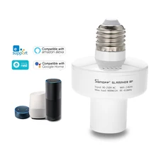 Интеллектуальный выключатель света SONOFF Slampher ITEAD WiFi умный светильник держатель лампы 433 МГц RF E27 Беспроводной держатель лампы для умного дома
