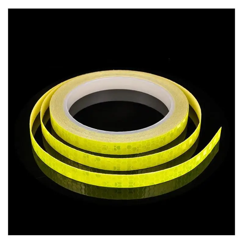 

1pc 8m Self Adhesive Warning Tape Stripe Car Motorcycle Reflective Film Car Styling Safety Mark Reflective Tapes Stickers A30