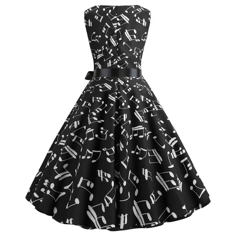 Music Note Retro Party Midi Dresses » Music Note Gifts