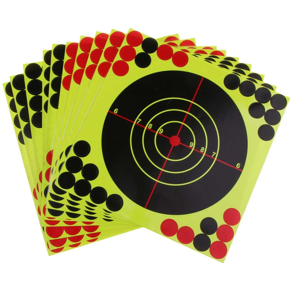 10pcs Splatterburst Shooting Targets Reactive Splatter Adhesive Paper