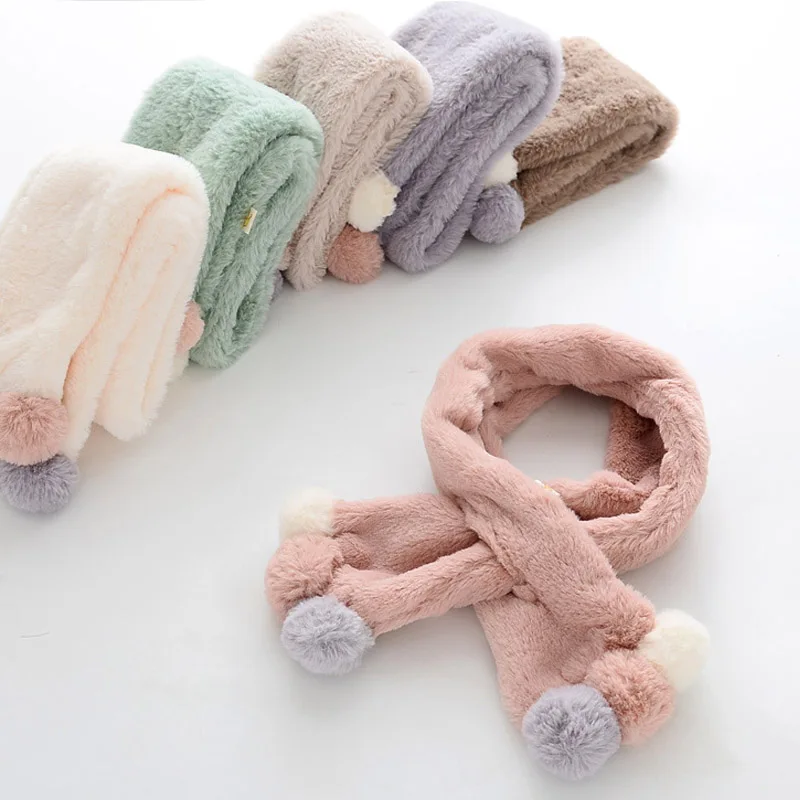 Buy LNRRABC 2018 Winter cute Children Scarf Boy Girls Scarves Baby Imitation