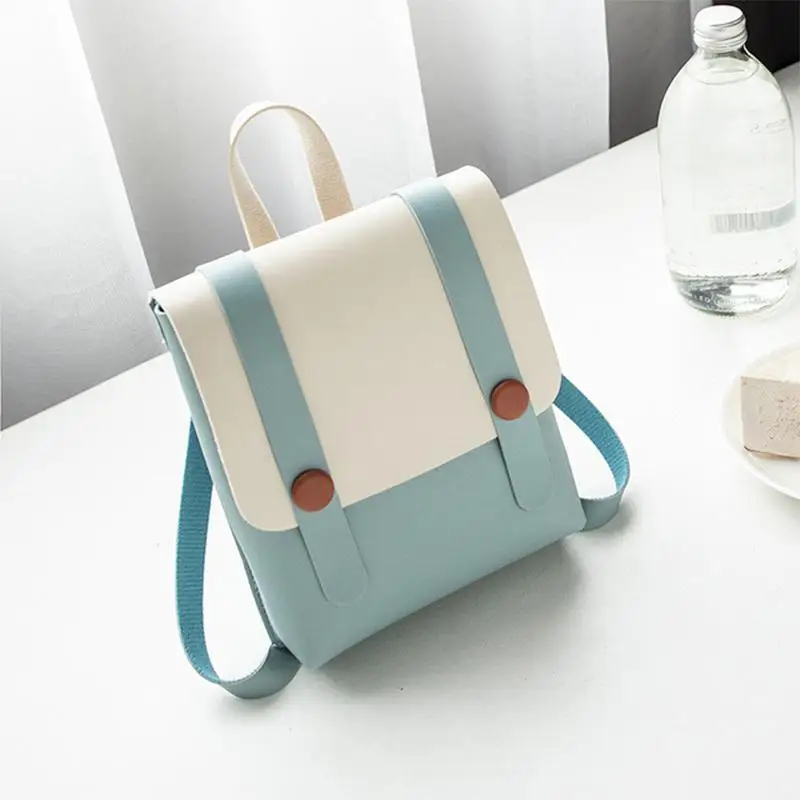 

None Women Backpack Fashion Mini Leather Shoulder Bag small travel backpack for School Teenagers Girl School Bag Phone Bag