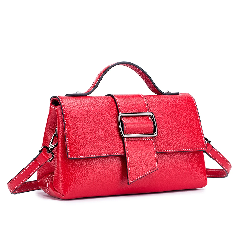 

2019 Small Flap Women Bag Cow Leather Handbag Women Messenger Bags Woman Shoulder Crossbody Bag Phone Pocket Bolsa
