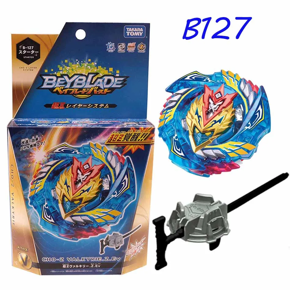 

Original TOMY Beyblade Burst fafnir B-122/B-127 CHO-Z VALKYRIE.Z.Ev with launcher Bayblade be blade top spinner Toy for Children