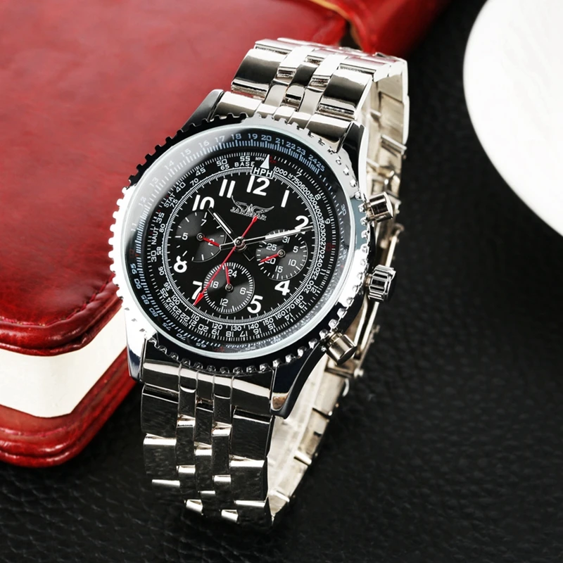 JARAGAR Watches Men s Top Luxury Automatic Mechanical Watch Men Clock Man Stainless Steel Men s 2