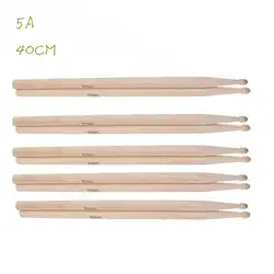 4 пары 5A музыкальная группа Кленовая древесина барабанные палочки прочные антискользящие барабанные палочки для барабана учащегося