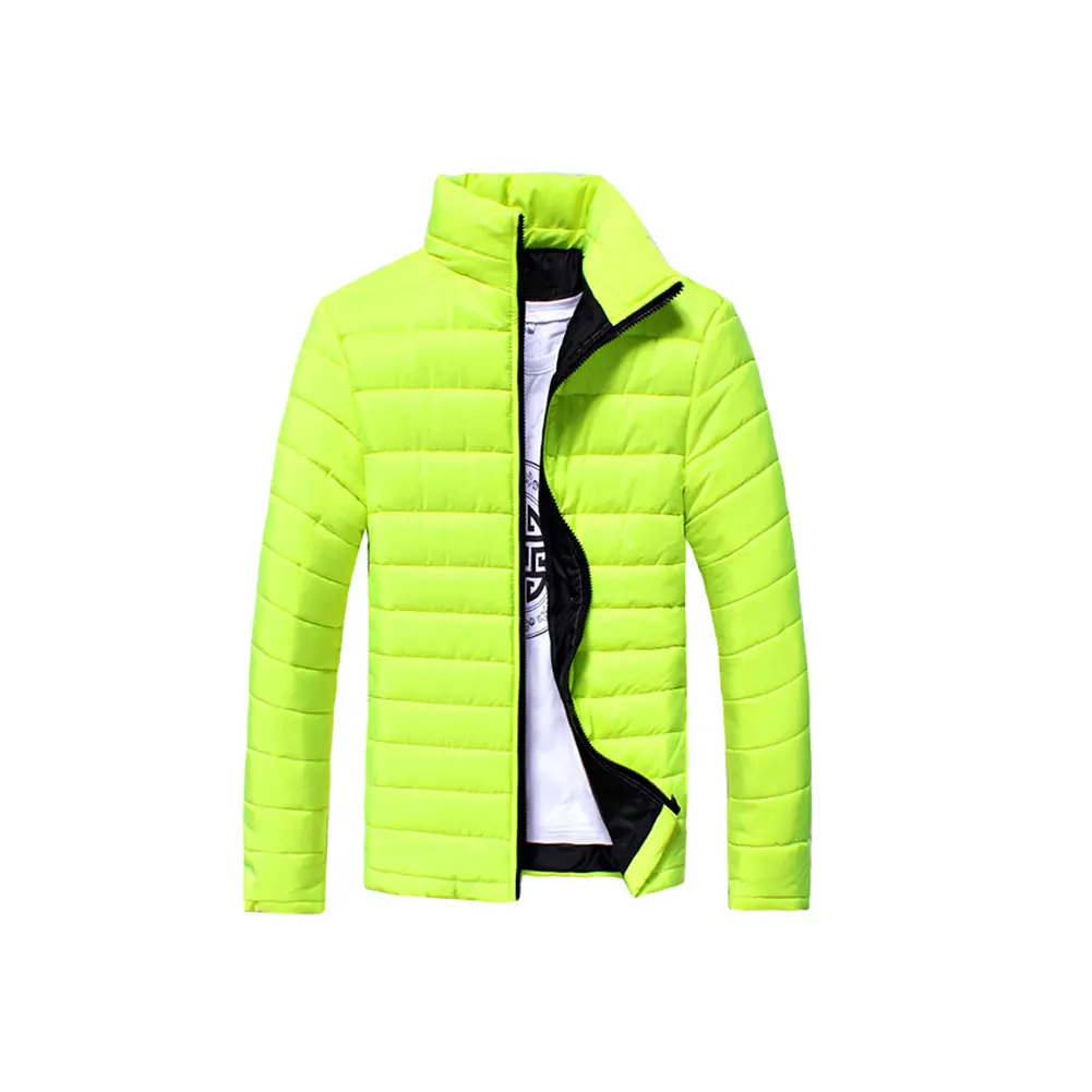 

Men Coat Winter Fashion Men Cotton Coat Fashion Warm Slim Casual Stand Collar Zipper Jacket Men Winter Clothing