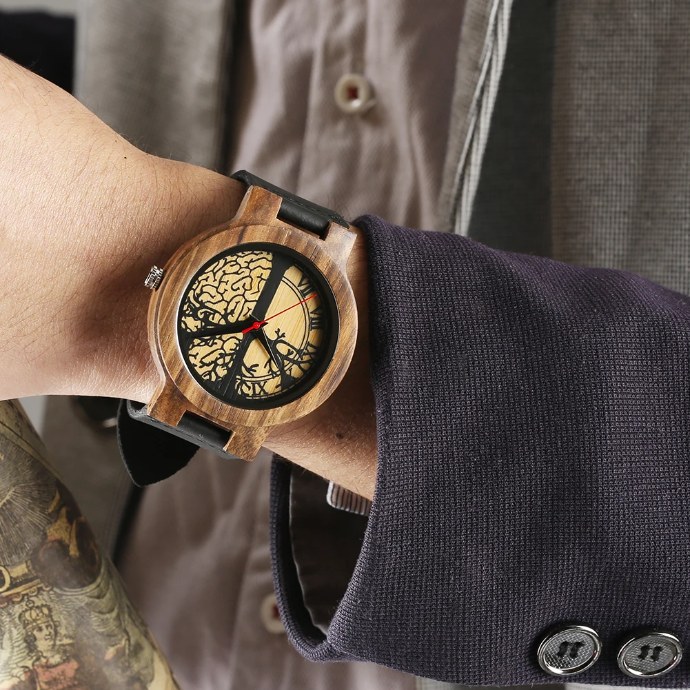 Najtaniej Drewniane zegarki miękki skórzany pasek drzewo życia Dial zegarki naturalny kwarc drewniany zegarek zegar prezenty dla kobiet mężczyzn
