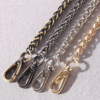 

Diy 40cm-140cm Metal Replacement Chains Shoulder Straps For Handbags 8mm Gold, Silver, Gun Black, Plating Bronze Bag Handles