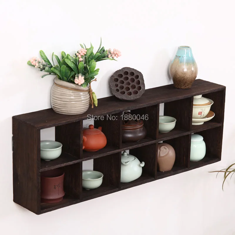 

60x21x10cm Burnt Paulownia Wood Tea Trays solid wood teapot shelf Tea Saucer Chinese Kung Fu tea pot Crafts display tray