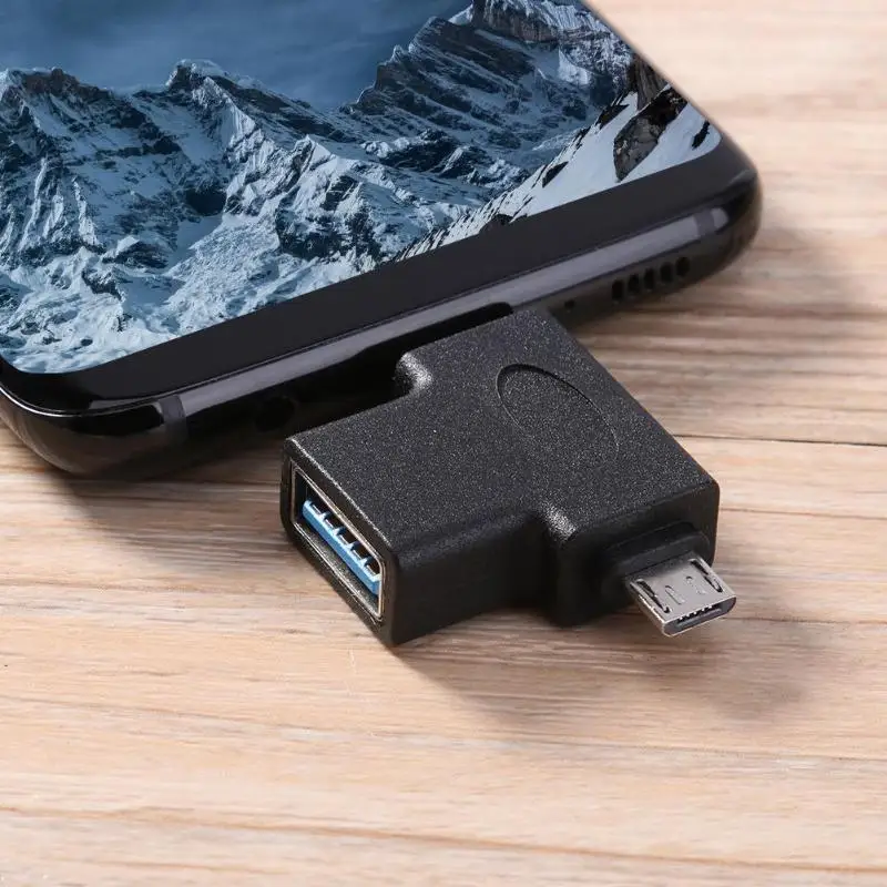 USB OTG адаптер 3 0 Женский к Micro usb type C Мужской конвертер сплиттер|Переходники и