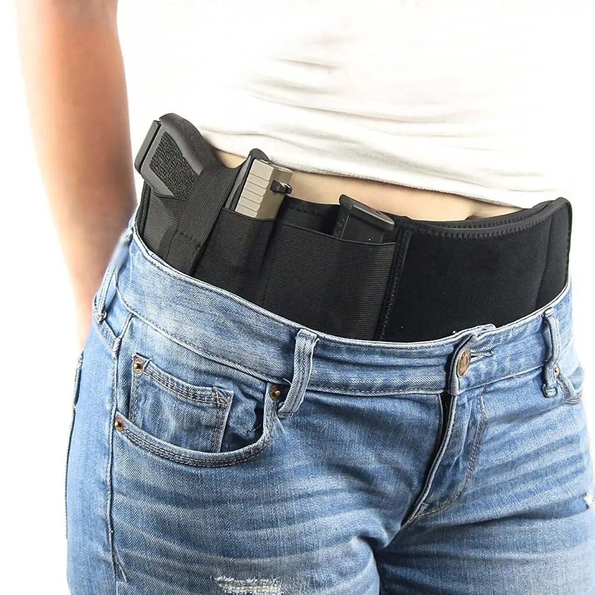 

Universal Belly Band Holster Belt Concealed Carry Bag Multi-purpose Storage Pouch