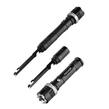 T6 светодиодный тактический светильник с аварийным спасательным ножом для самозащиты и оконным выключателем для наружного охотничьего оборудования