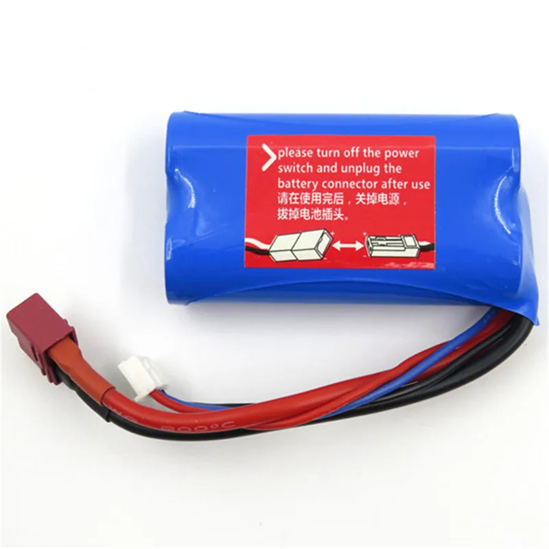 

Wltoys 7.4V 1500mAh 15C 2S Lipo Battery T Plug for 12428 12423 A939 Rc Car Parts