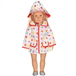 Детские игрушки детские смешные игрушки для мальчиков и девочек шляпа плащ Одежда Костюм 18 дюймов Кукла аксессуар