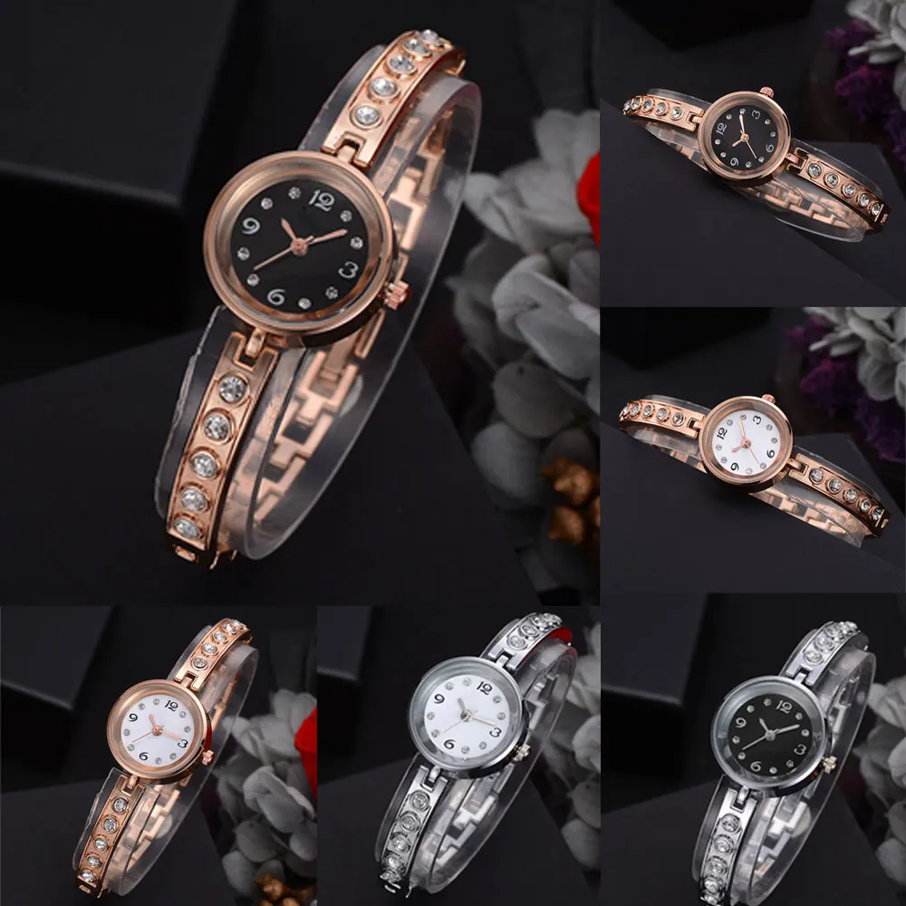 

Crystal Bracelet Women Watch Quartz-Watches Ladies Fashion Watch Dress Watches Casual Business New Year Gift