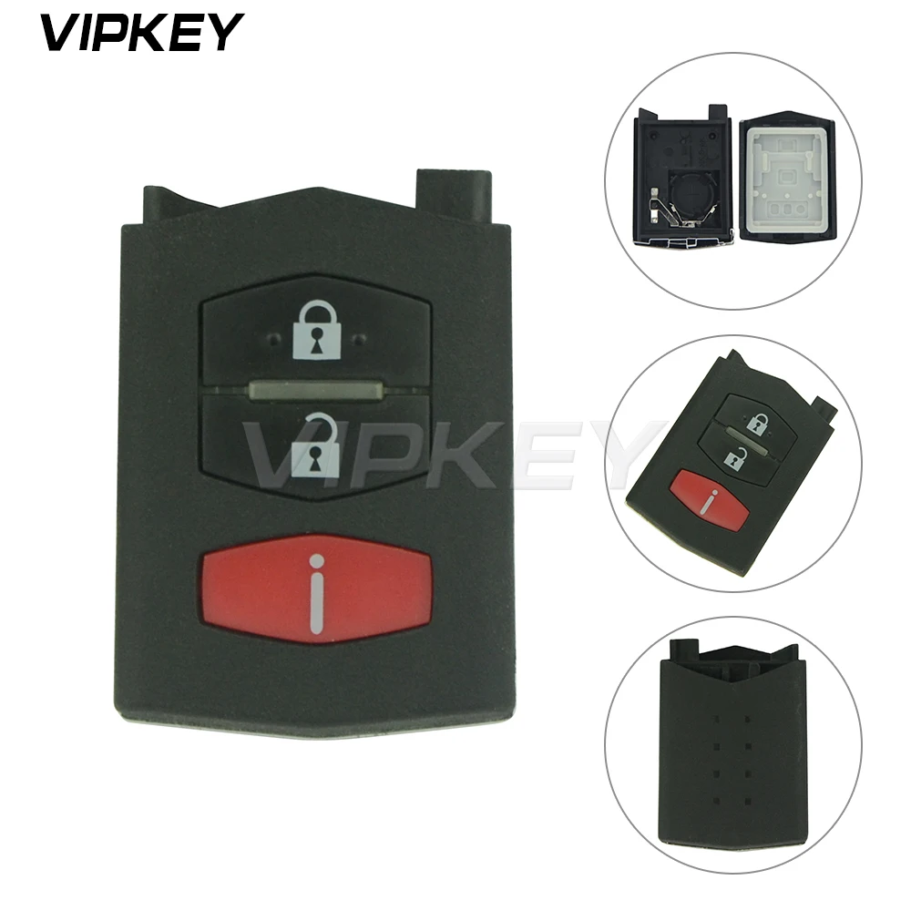 Remotekey BGBX1T478SKE12501 One Part Of Remote Head Key Fob Shell 3 Button For Mazda 2005 2006 2007 2008 2009 2010 2011 2012