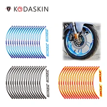 KODASKIN 2D Printing Motorcycle wheel travel protection sticker wheel sticker decal for zontes 310X 2 pairs komori printing machinery spares printing wheel length 19 2cm feeder wheel