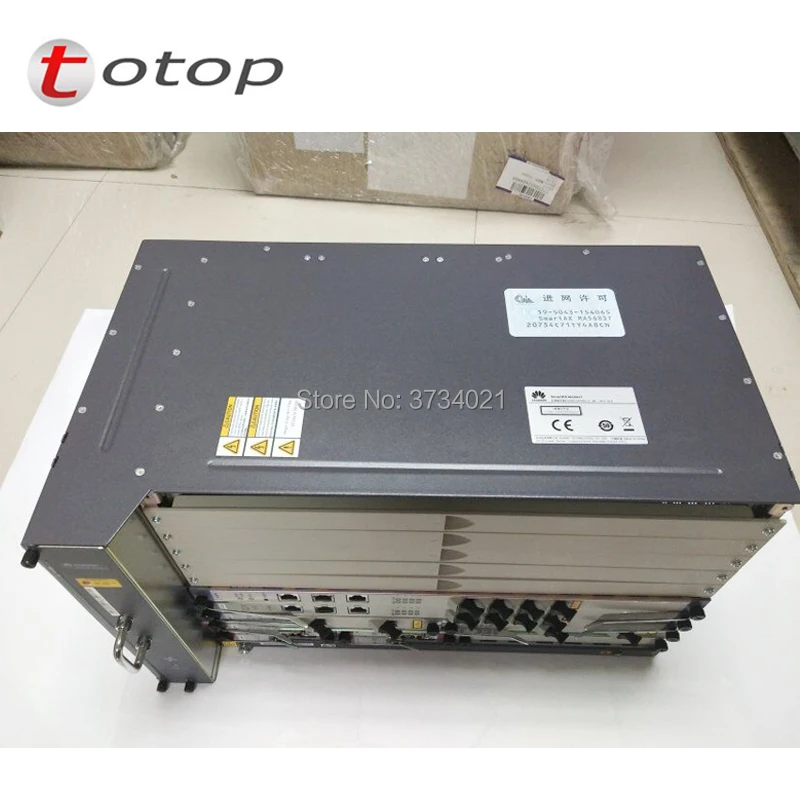 Huawei MA5683T GPON OLT 10GE Uplink шасси с 2* SCUN+ 2* PRTE, Оптический линейный терминал, терминал de linea оптика