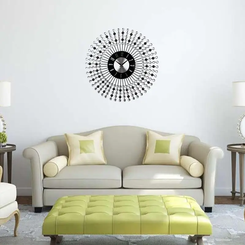 Online Timelike Morden Große Luxus Design Metall Kunst Wanduhr Die Wanduhr Für Wohnzimmer Dekoration Wanduhr