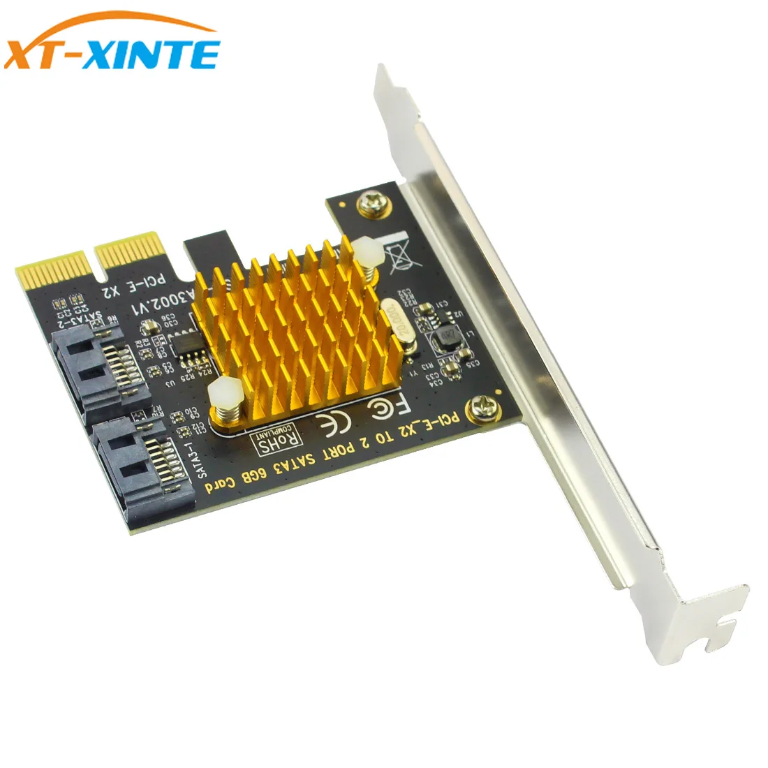 Адаптер расширения PCI E Express для SATA3.0 SATA 3 III 6 Гбит/с 2 порта контроллера с