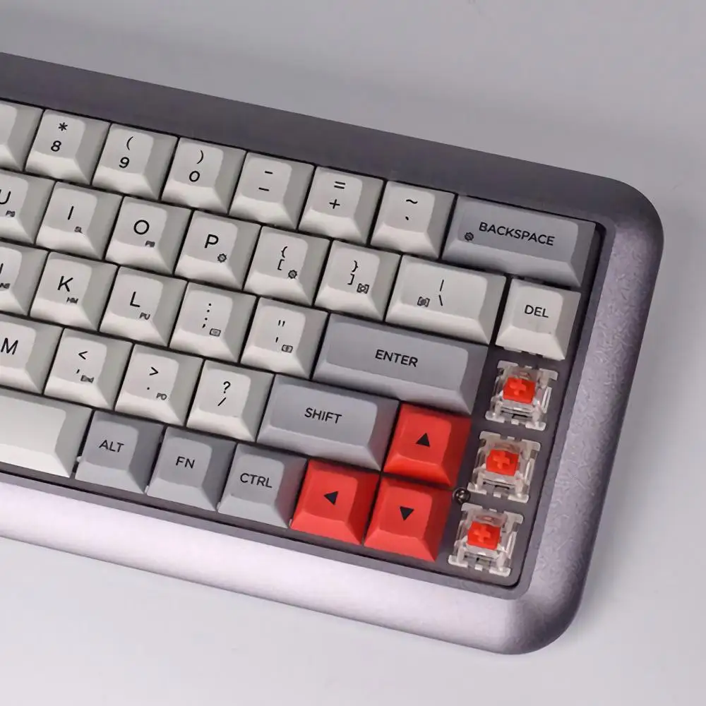 GK68 68 клавишный переключатель Gateron DSA профиль краситель sub PBT Keycaps горячее