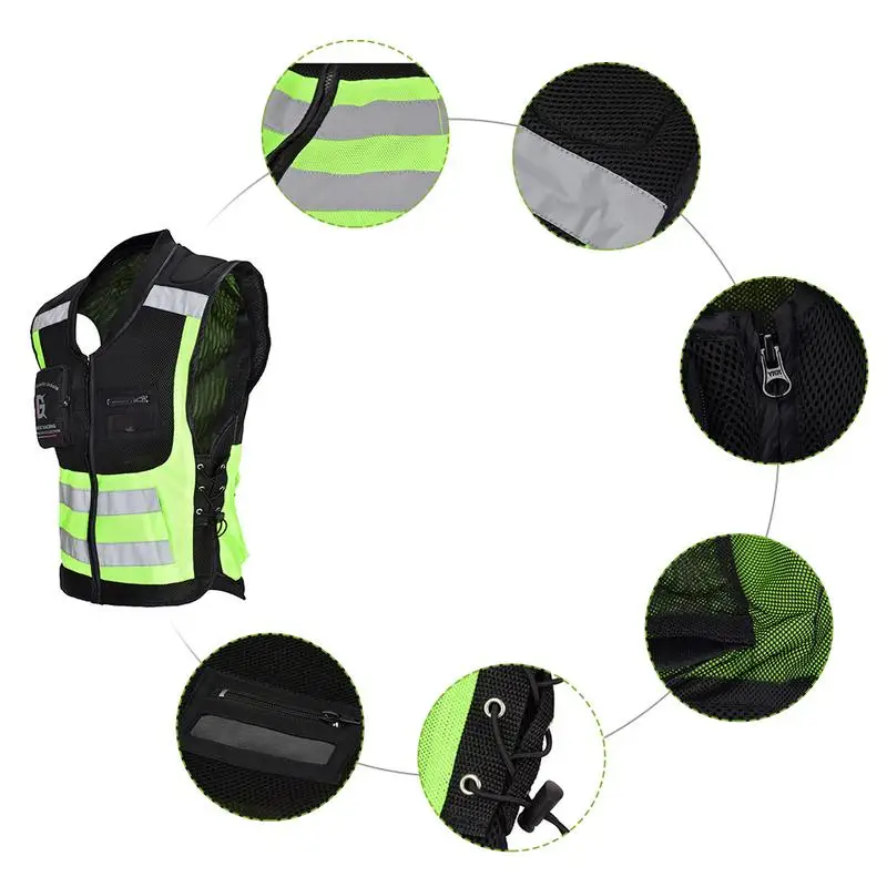 1PC Car Reflective Clothing For Safety Vest Protective Device Safety Facilities Traffic Motorcycle Reflective Jacket L/XL