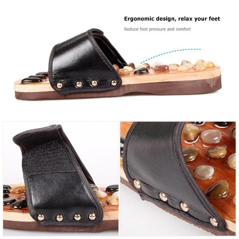 1pair Natural Agate Stones Foot Massage Sandals Pebble Foot Massage Slippers Acupuncture Therapy Reflexology Massager Shoes 1pair Natural Agate Stones Foot Massage Sandals Pebble Foot Massage Slippers Acupuncture Therapy Reflexology Massager Shoes