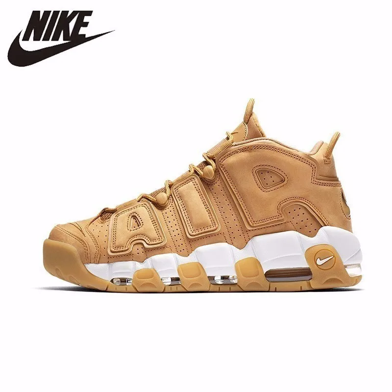 

Nike Air More Uptempo 96 "Wheat" Original New Arrival Men Breathable Basketball Shoes Sports Outdoor Sneakers #AA4060-200