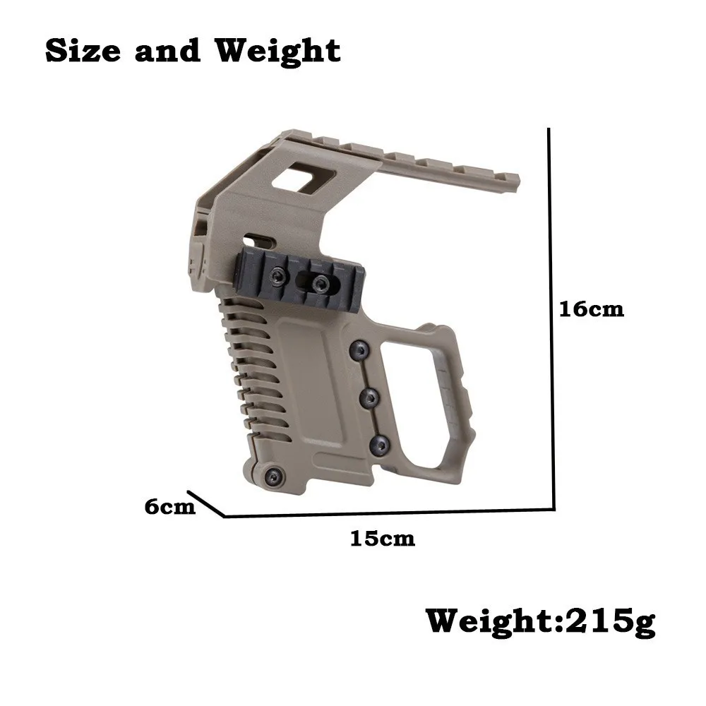  Glock Tactical Rail Base Series Loading Device Pistol Carbine Kit Quick Reload For G17 G18 G19 Nylo