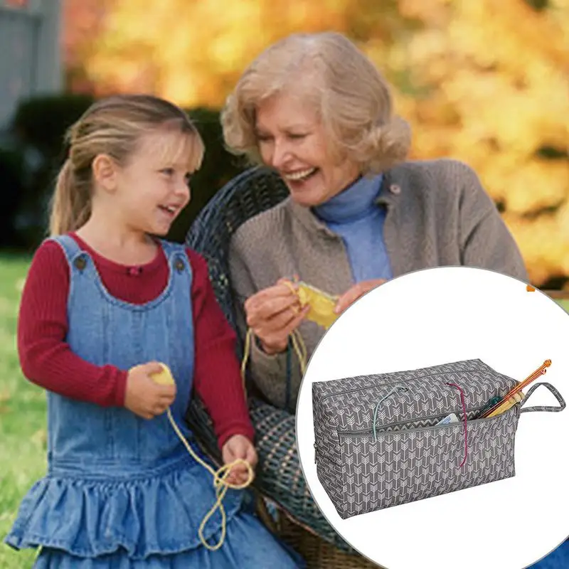 Хранение вместительная сумка для женщин пряжа шерстяной мешок держатель чехол для хранения для мамы крючком Крючки швейные нитки аксессуары сплетенные сумки