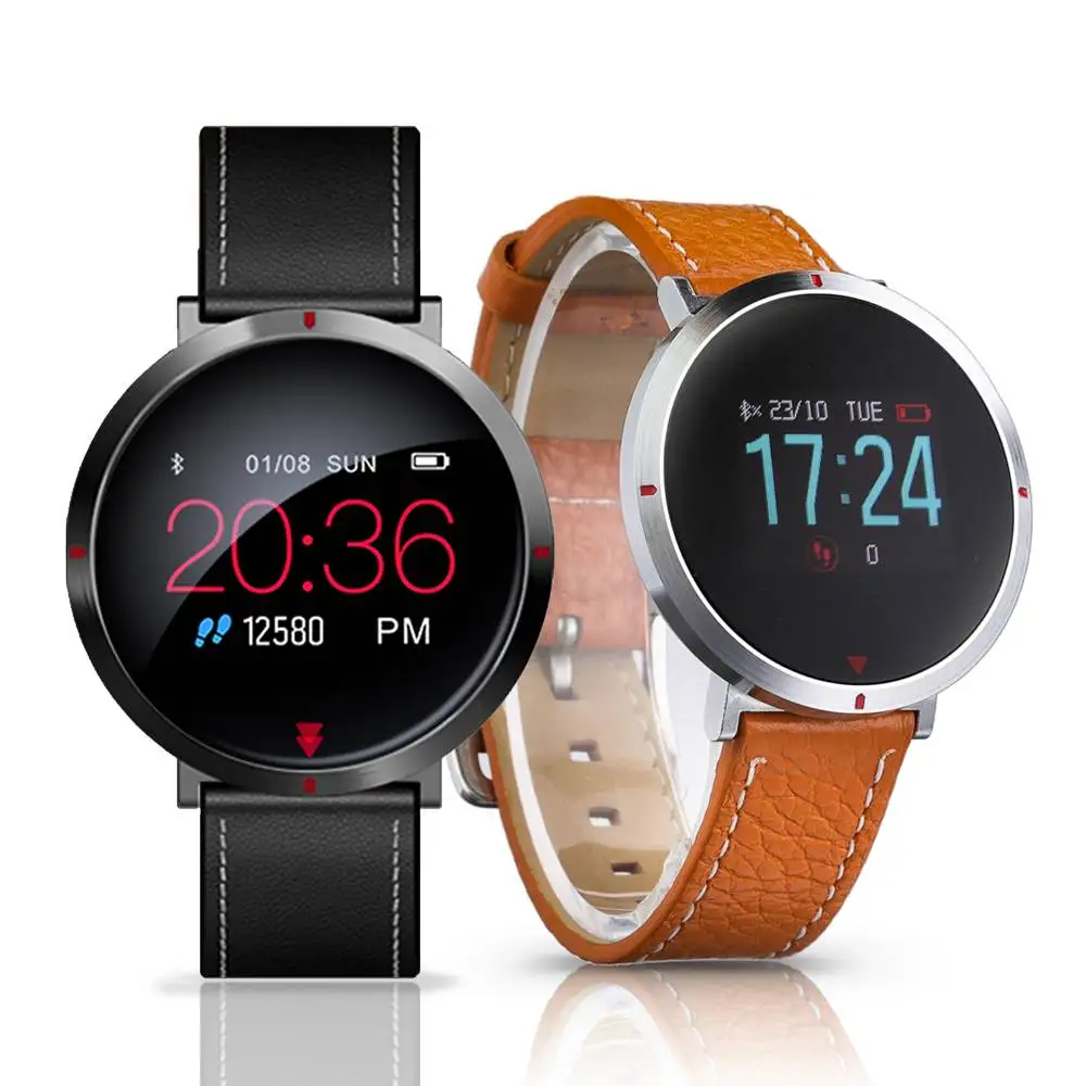 

Hot Sale Goral S2 Pro Smartwatch IP67 Waterproof Heart Rate Sleep Monitor Message Reminder Leather Band Metal Boby Smart Watch