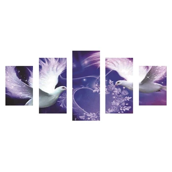 

New-Diy 5D Diamond Painting By Number Kits, Full Drill Rhinestone Embroidery Pictures Arts Craft For Home Wall Decor Gift (Pea