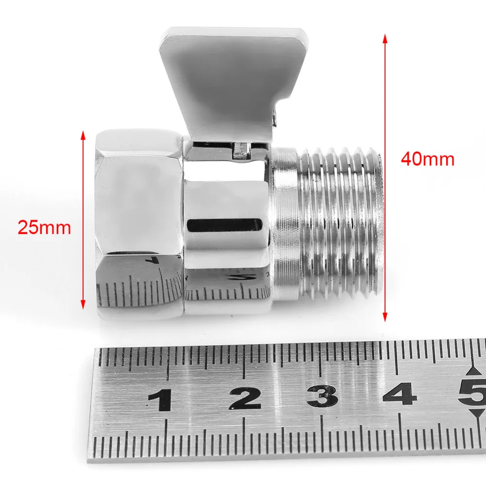 Душевая головка клапан управления потоком латунная душевая головка клапан запорный клапан переключатель для душевой головки ручной Душ биде опрыскиватель скидка