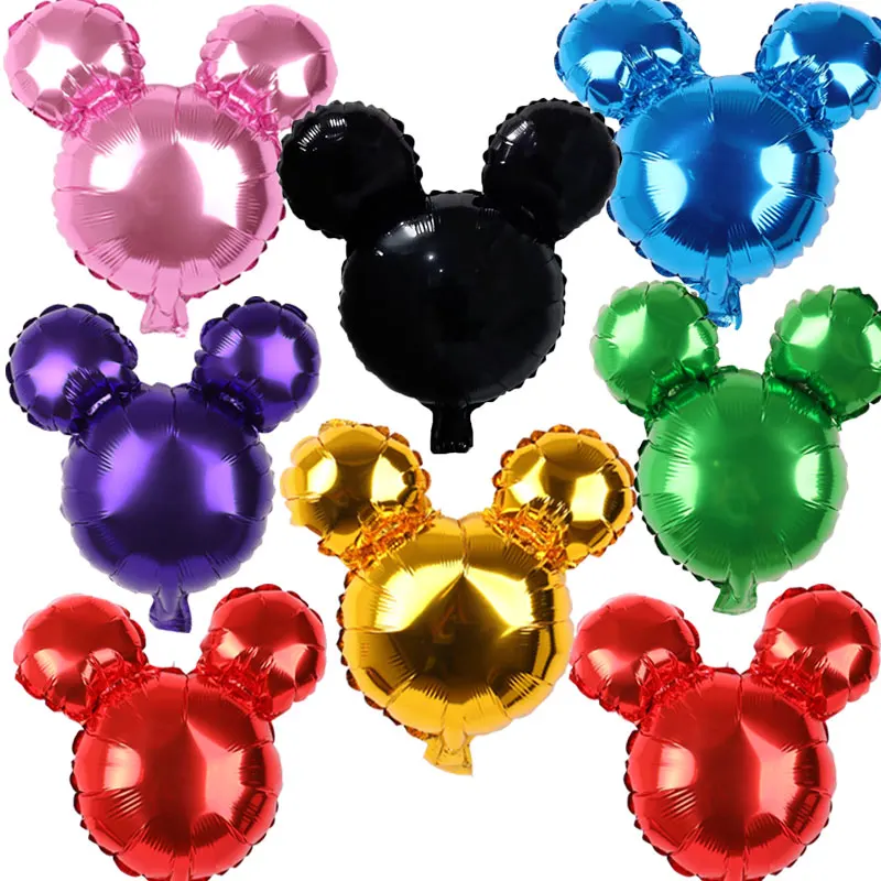

24inch Disney balloon 30pcs Mickey minnie head foil balloons Baby shower girl boy Happy birthday party decorations kids globos