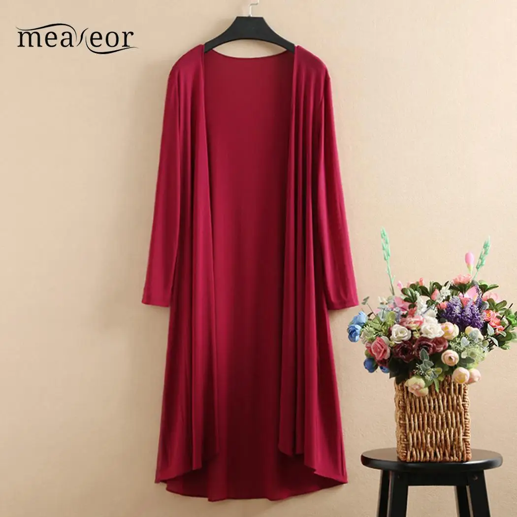 

2019 Summer Ultra-thin mesh chiffon cardigan Long Plus size shawl coat with summer air conditioning shirt Chiffon blouse women