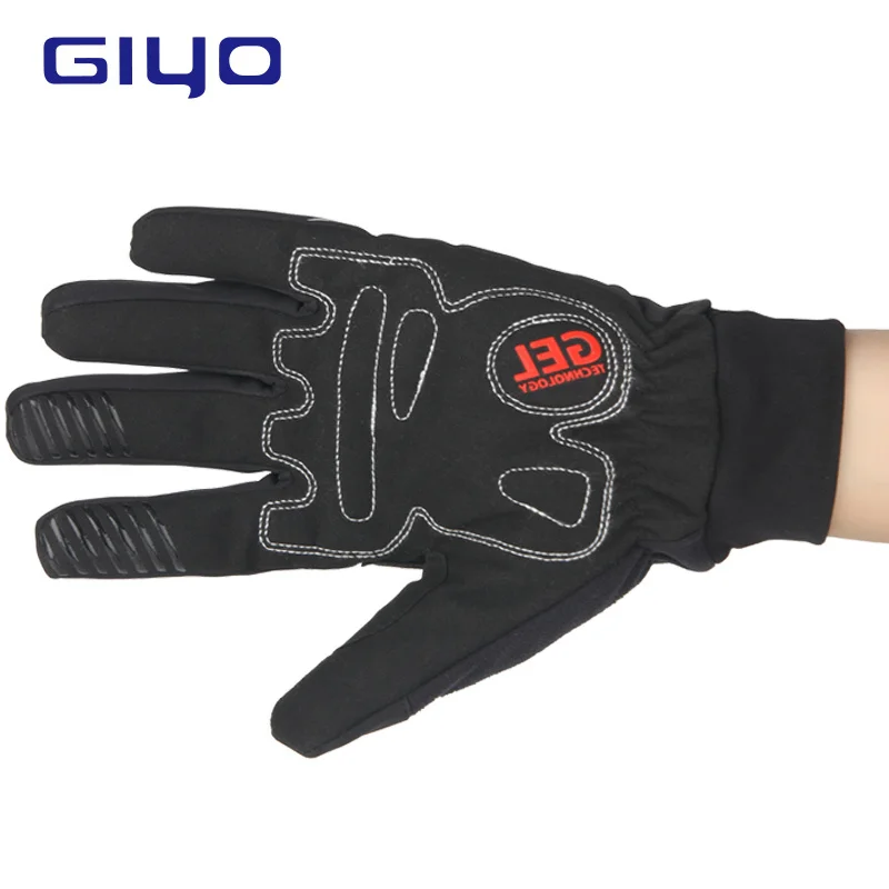 Зимние спортивные перчатки для велоспорта, водонепроницаемые мужские велосипедные перчатки, теплые флисовые Гелевые перчатки для велоспорта