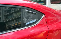 Автомобильный Стайлинг заднее стекло автомобиля наклейка Черный Авто боковой панель с прорезями на окно колпак воздухозаборника Vent для