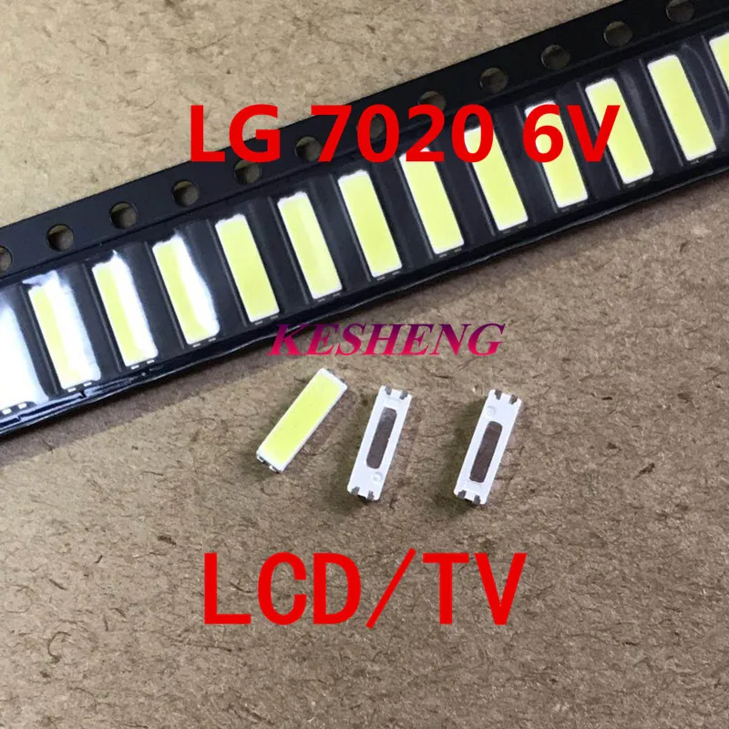 500pz/lotto Jufei SMD LED 7020 6 V 1 W 160mA 84LM bianco Freddo per la TV Retroilluminazione|Подвесные лампочки| |